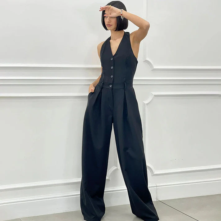 LORELEI - LANGER ÄRMELLOSER FIGURBETONTER JUMPSUIT - Image 6
