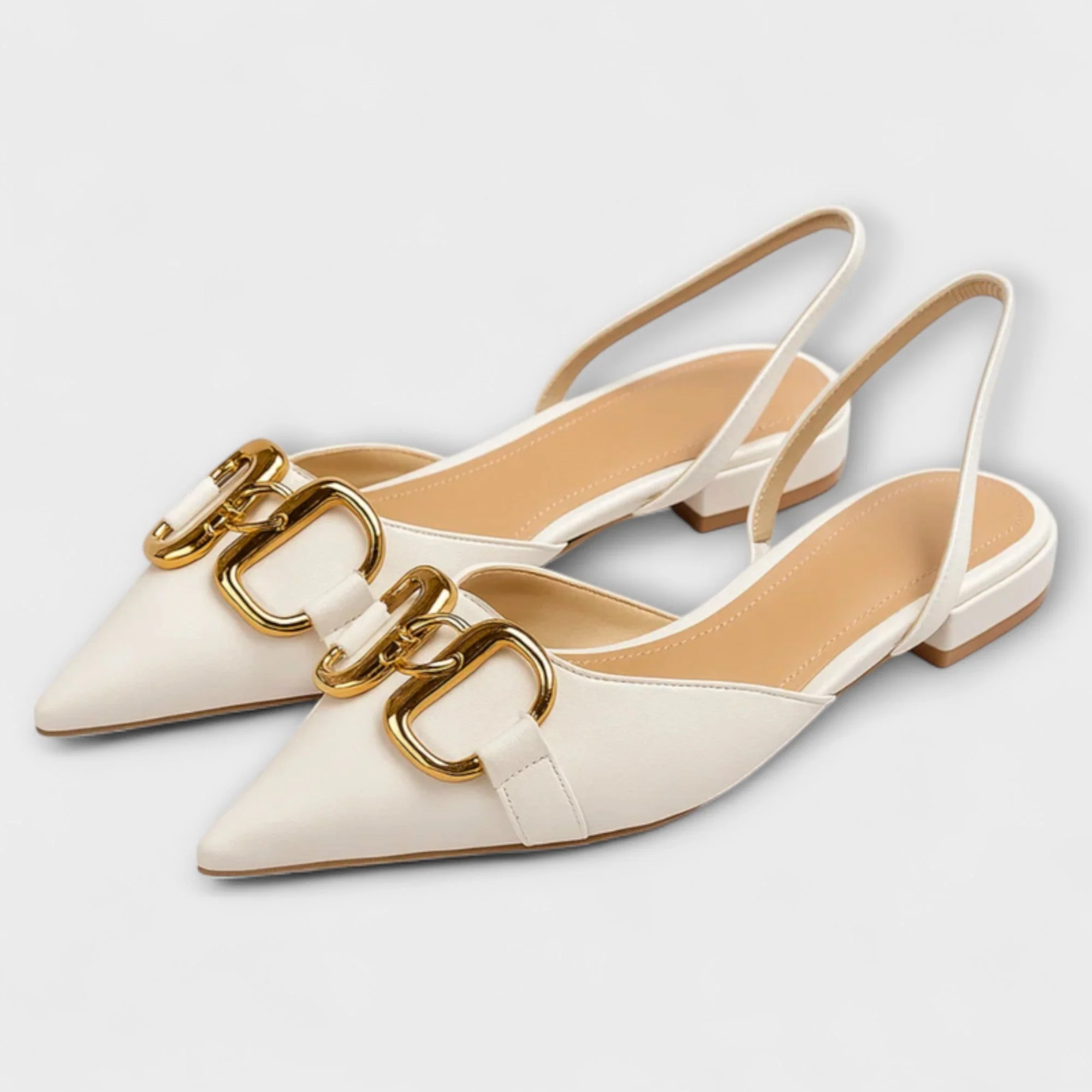 Lorella – Punt-Sandalen mit goldenen Akzenten - Image 2