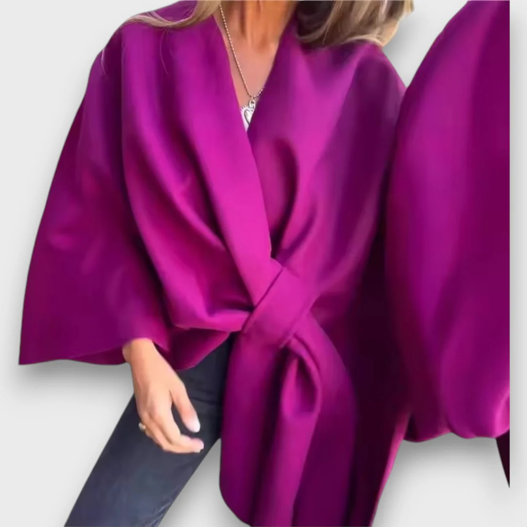 Loriva – Lockeres V-Neck Oberteil - Image 4