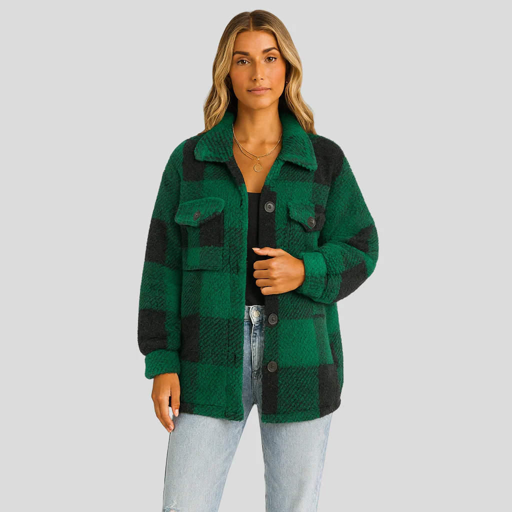 Lorren | Gemusterte Jacke mit Knopfleiste für Herbst & Winter - Image 5