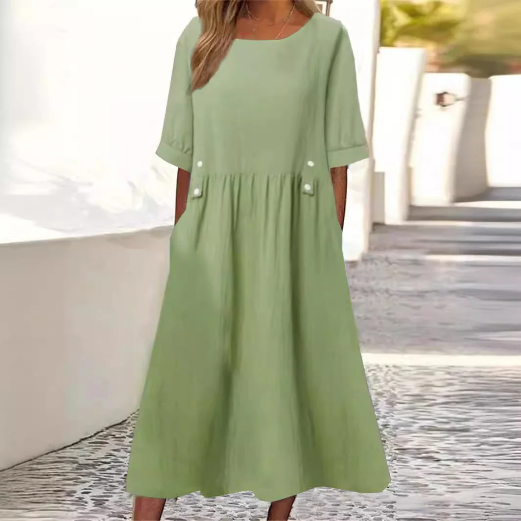 Lottie - Leichtes Sommerkleid aus Baumwolle und Leinen - Image 3