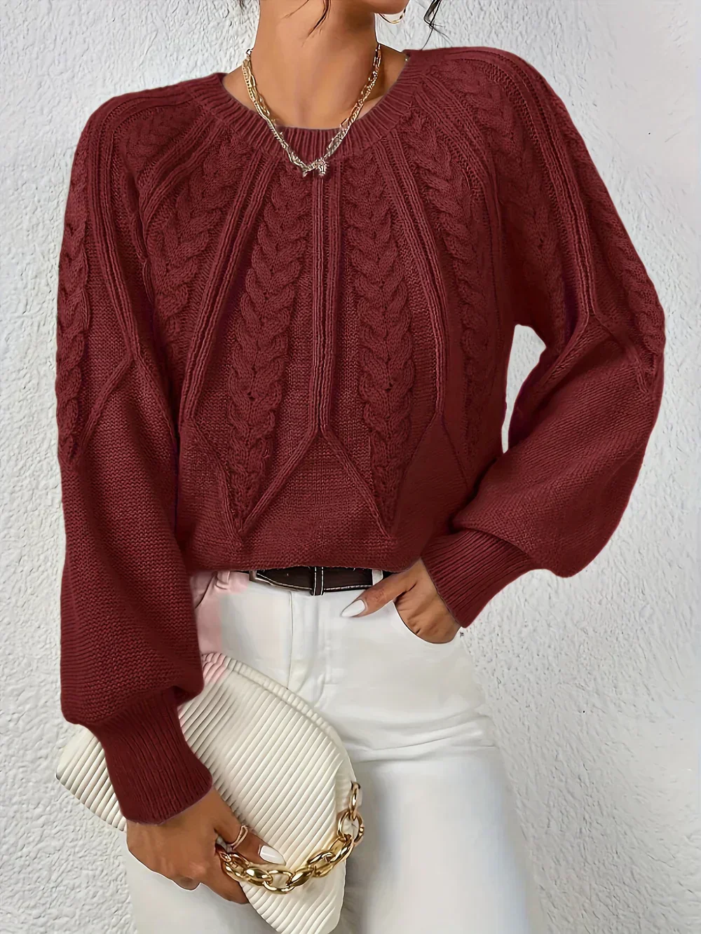 Louisa™ | Handgehäkelter Pullover