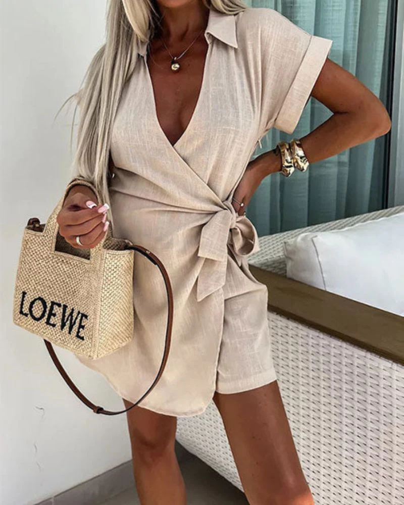 Louise™ | Eleganter Kurzarm-Jumpsuit - Image 5
