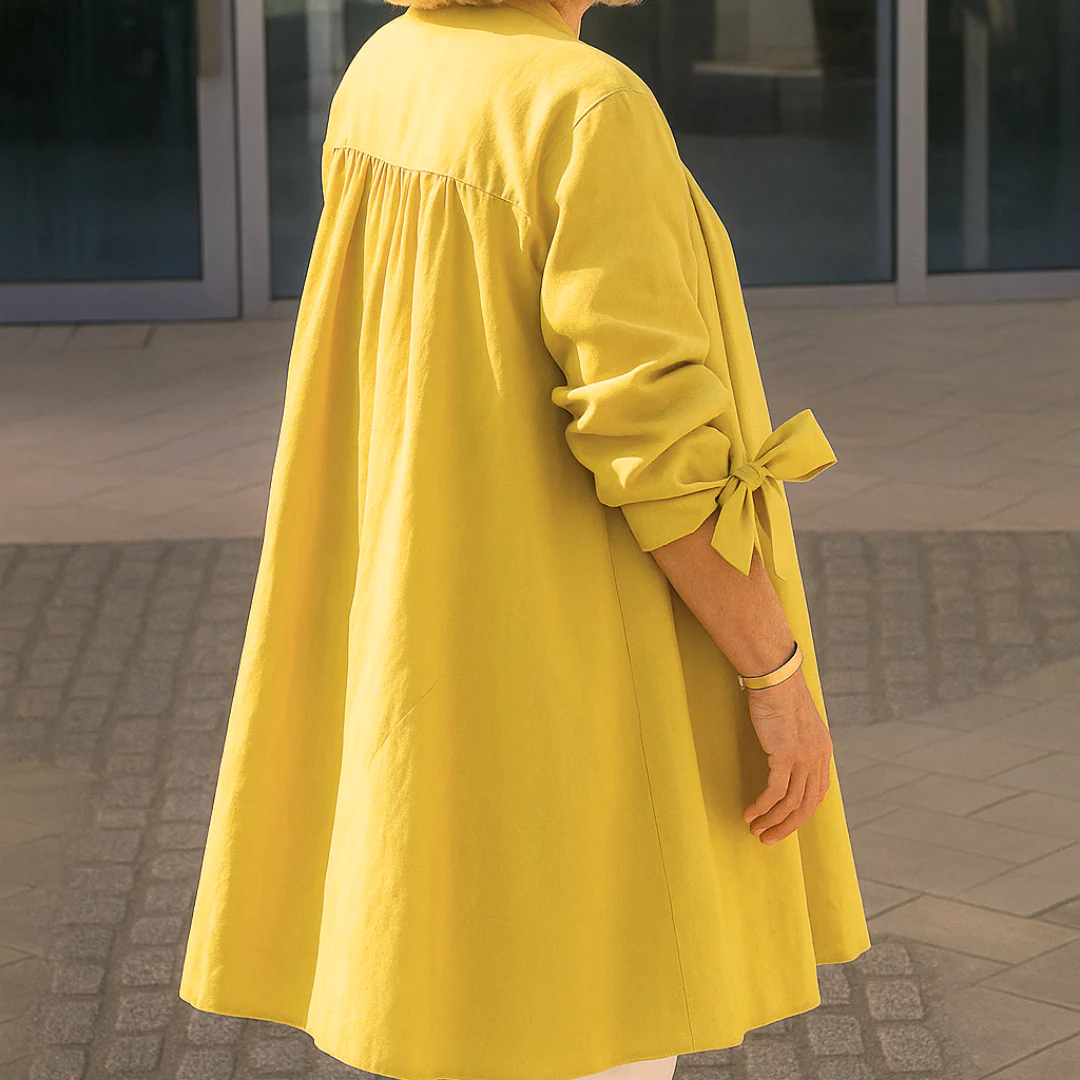 Louise™ | Schlichte Hemdbluse mit Schleifenärmeln - Image 2