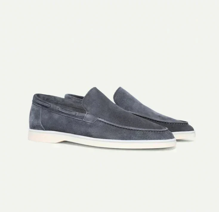 Luca Wildleder-Slipper in Taupe