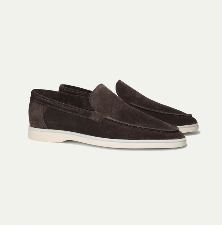 Luca Wildleder-Slipper in Taupe - Image 6