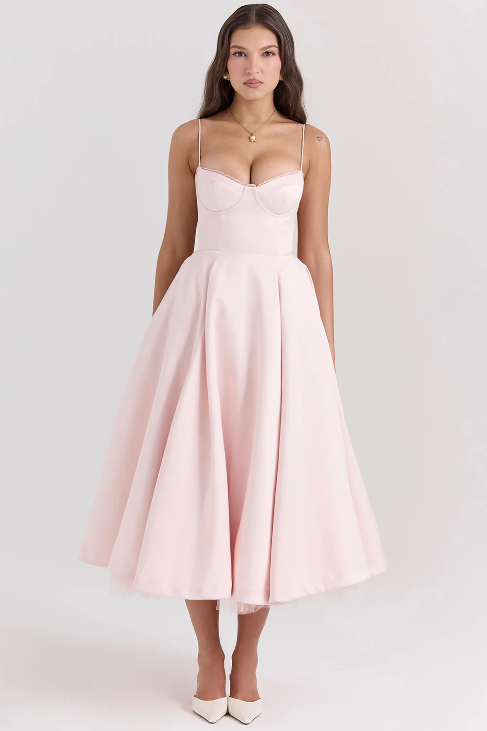 Luce - Satin-Tüll-Midikleid - Image 18