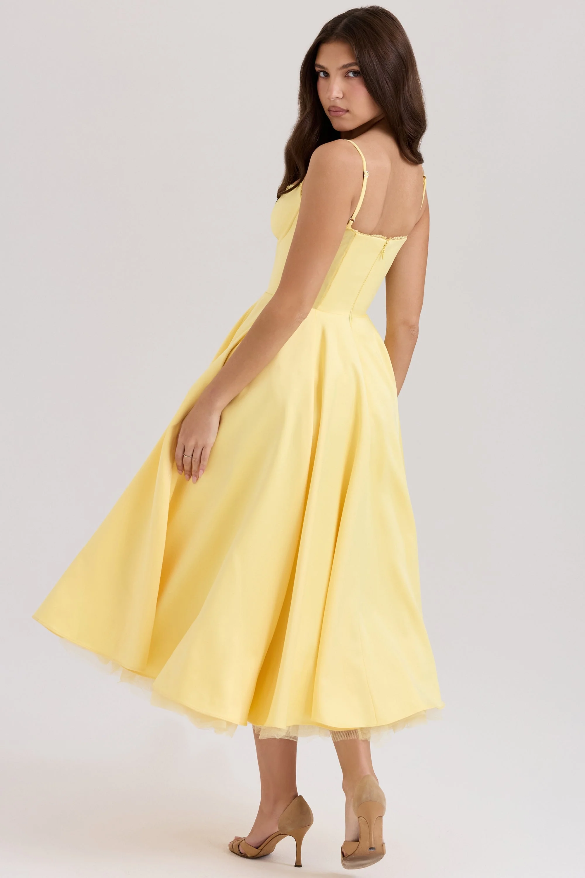 Luce - Satin-Tüll-Midikleid - Image 2