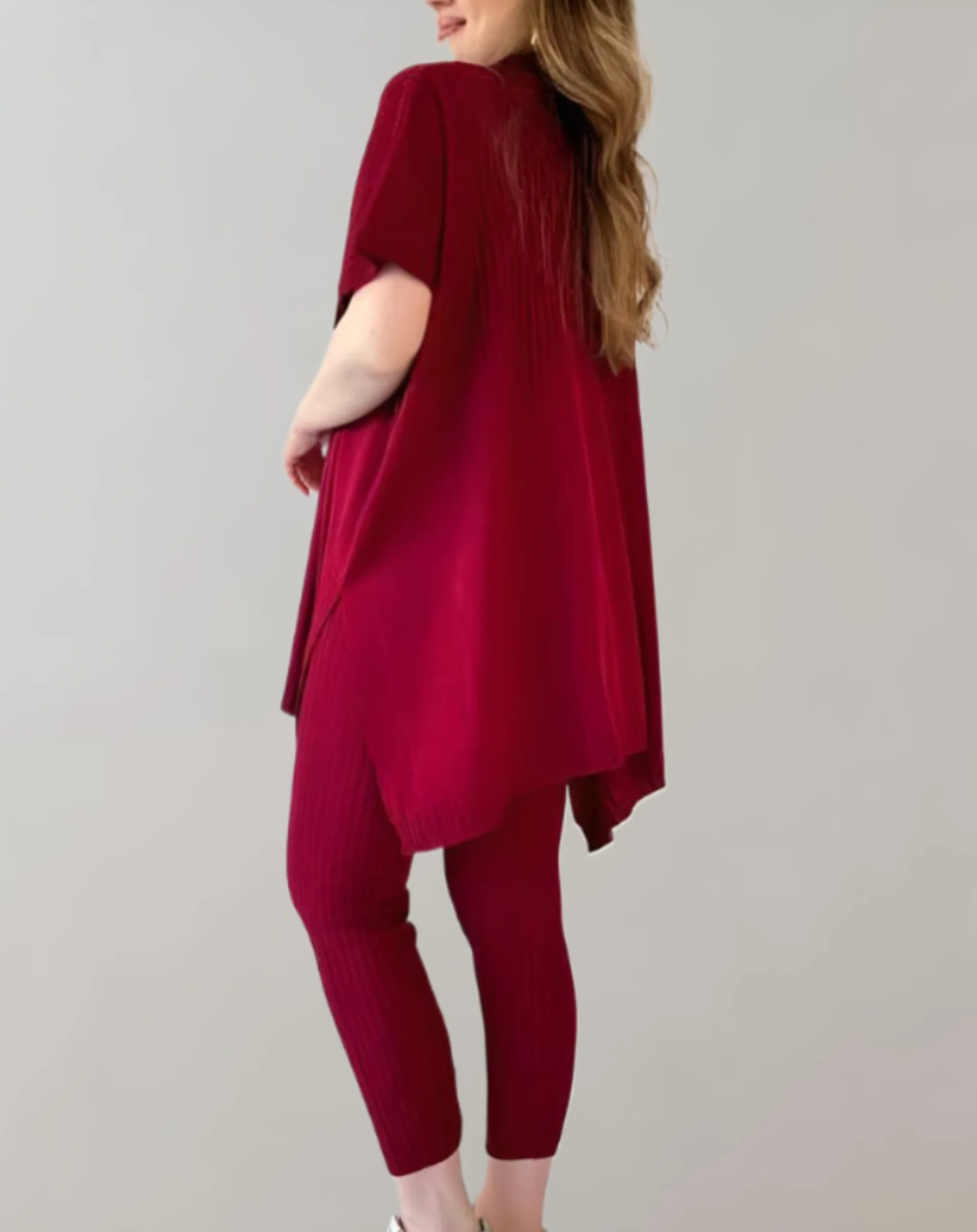 Lucía | Zweiteiliges Strickset mit Oversized-Top und Leggings - Image 4