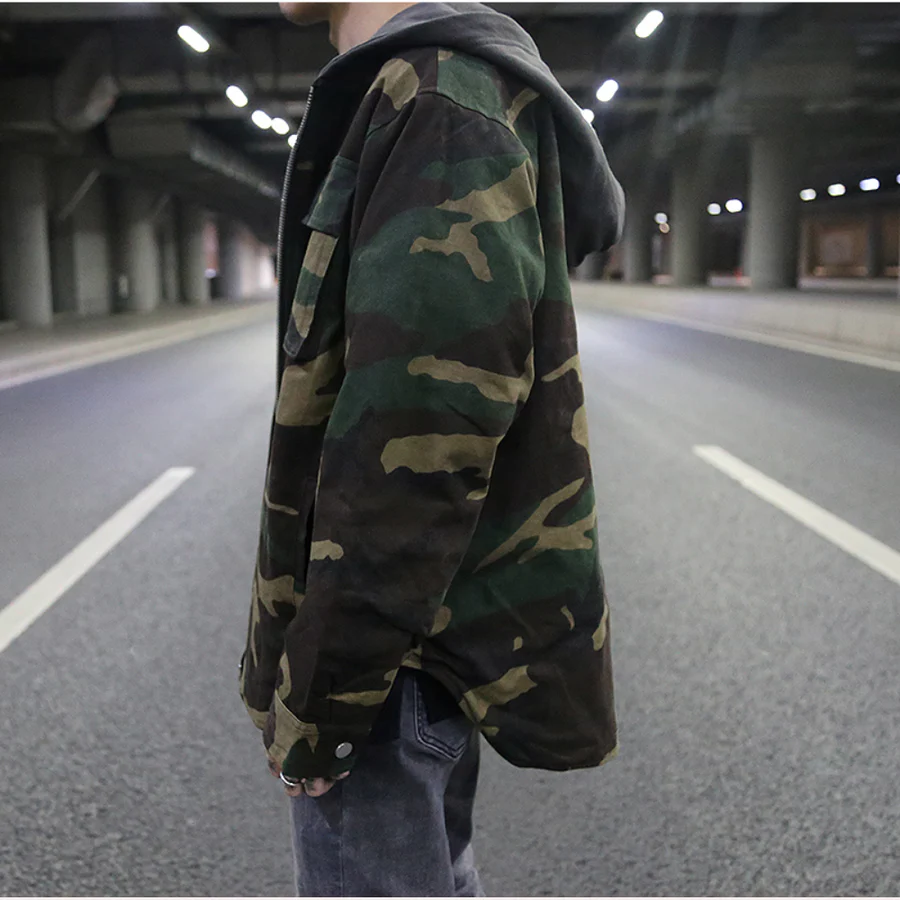 Lucius | Moderner Fit Camo Herren Hoodie Jacke - Image 2