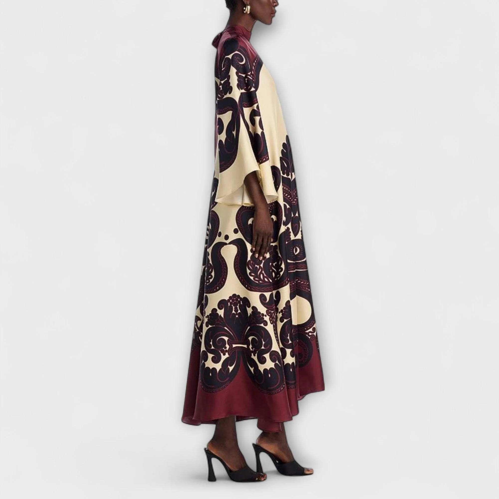 Lucy - Elegantes Maxi-Kleid mit beeindruckendem Grenadilla-Print für mühelose Stilvollheit - Image 2
