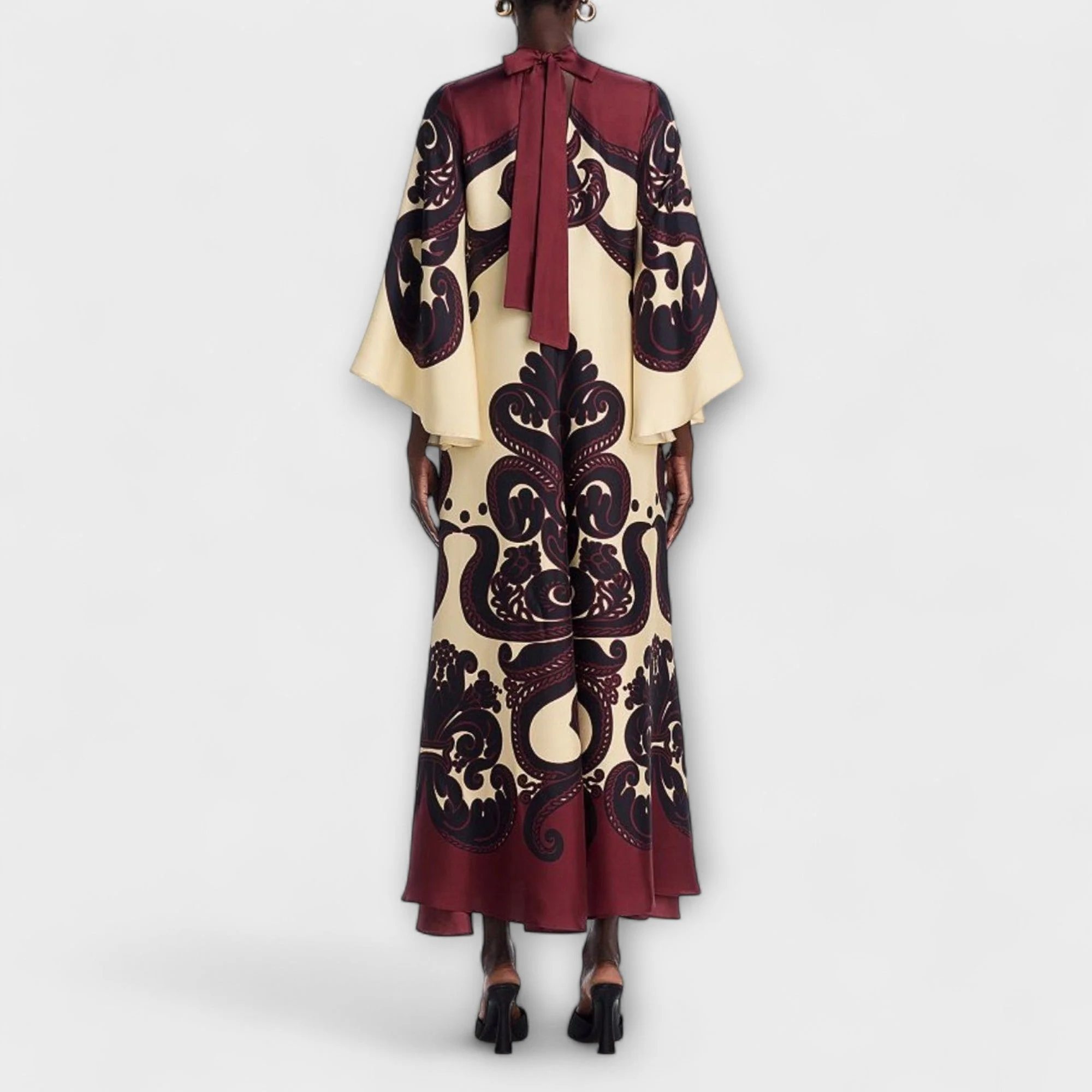 Lucy - Elegantes Maxi-Kleid mit beeindruckendem Grenadilla-Print für mühelose Stilvollheit - Image 3