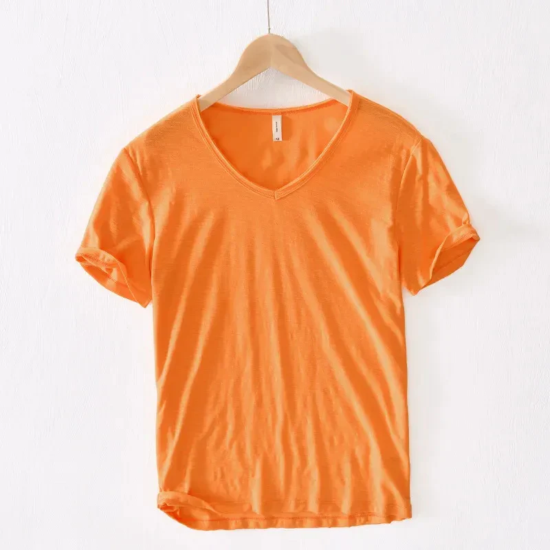 Luftiges Herren-T-Shirt mit V-Ausschnitt | Kurzarm - Image 5