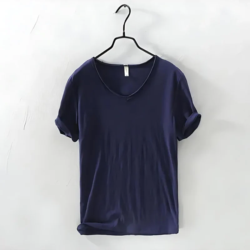 Luftiges Herren-T-Shirt mit V-Ausschnitt | Kurzarm - Image 7