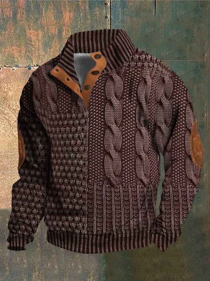 Lukas™ Lässiger Strukturierten Pullover