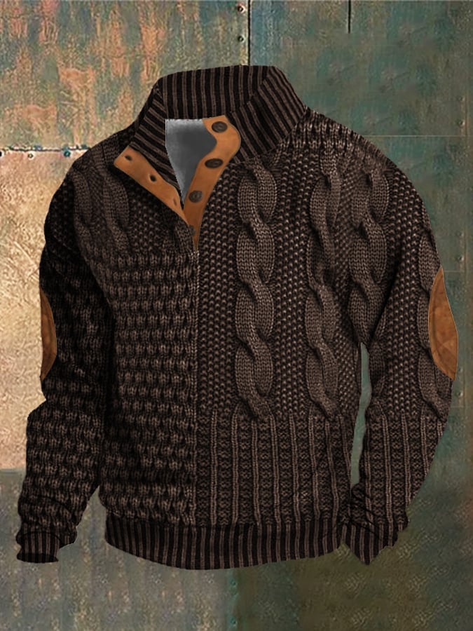 Lukas™ Lässiger Strukturierten Pullover - Image 14