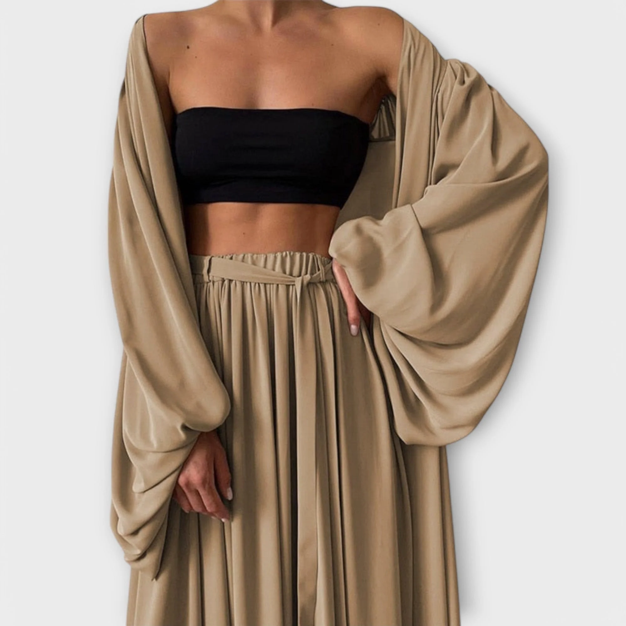 Lumara – Dreiteiliges Loungewear-Set mit Kimono - Image 4