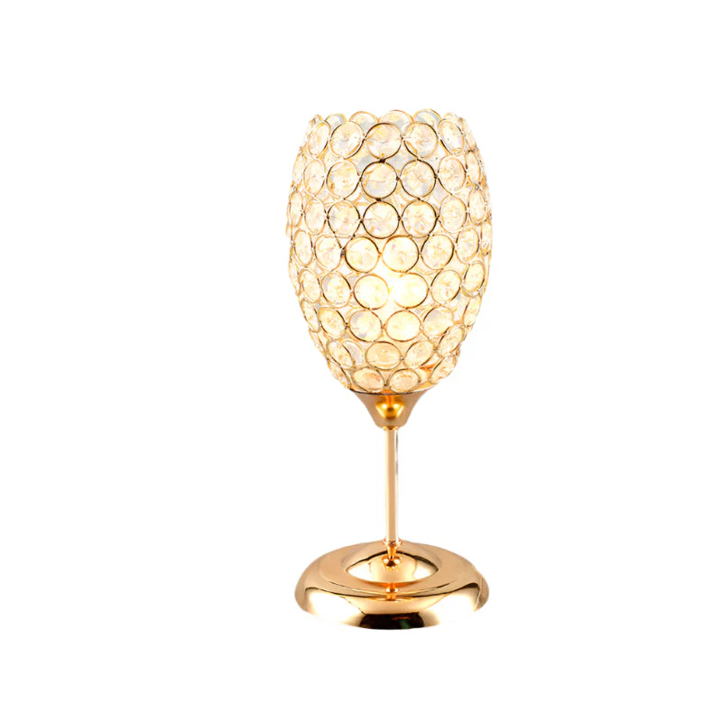 LumiCup Krystal Akzentlampe – Elegante kopfmodellige Nachttischlampe für luxuriöse Inneneinrichtungen