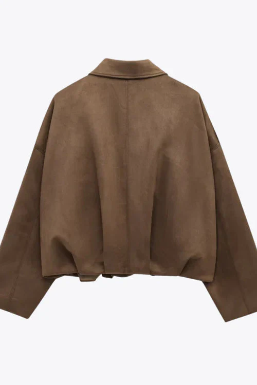 LUMIÈRE | FAUX SUÈDE BOMBERJACKE - Image 10