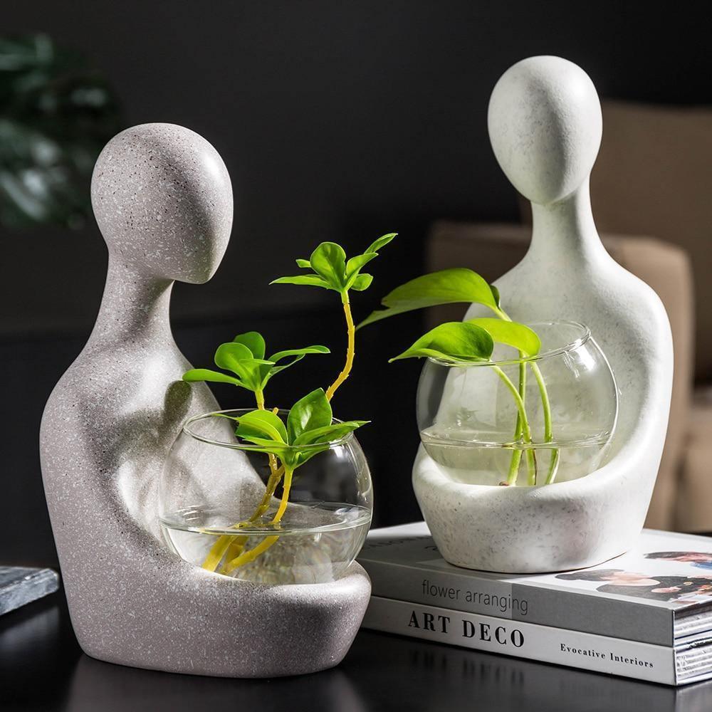LumiRoot Illuminierter Hydrokultur-Vase – Modernes Transparentes Design - Image 2