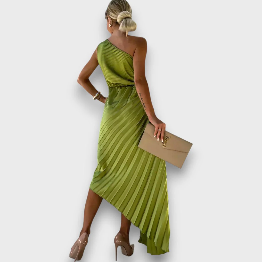 Lunelle – Asymmetrisches Kleid mit Rosendetail - Image 11