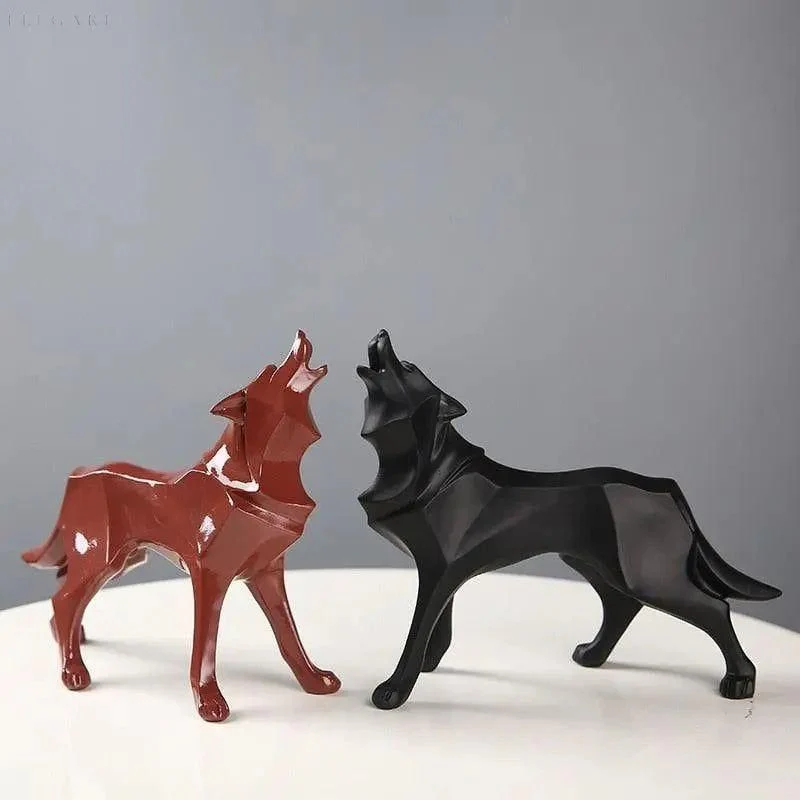 LupoForm – Geometrische Ulvenstatue mit scharfkantigem Design für moderne Räume - Image 3