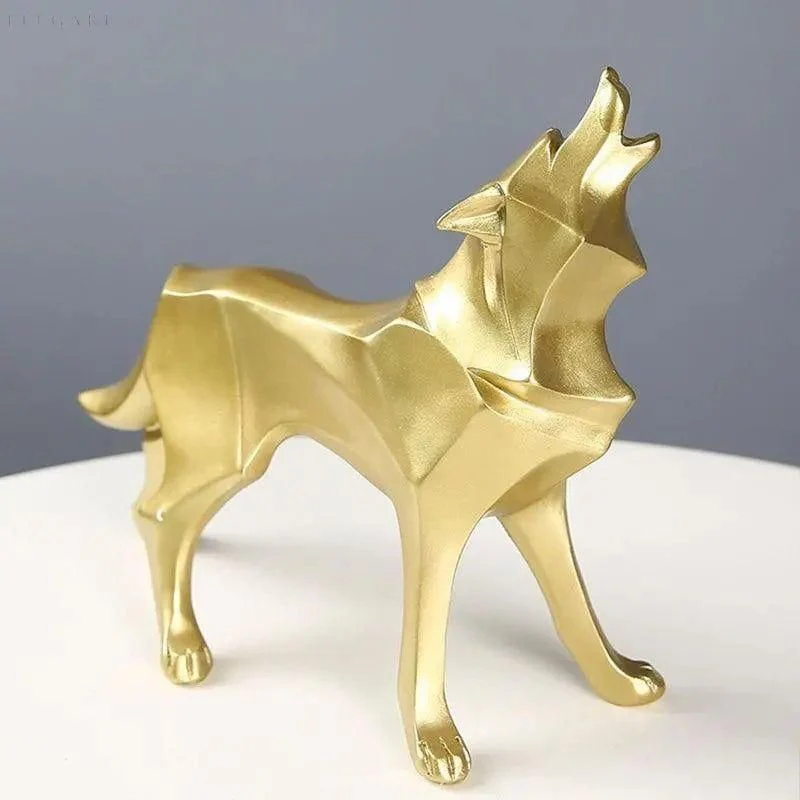 LupoForm – Geometrische Ulvenstatue mit scharfkantigem Design für moderne Räume - Image 6