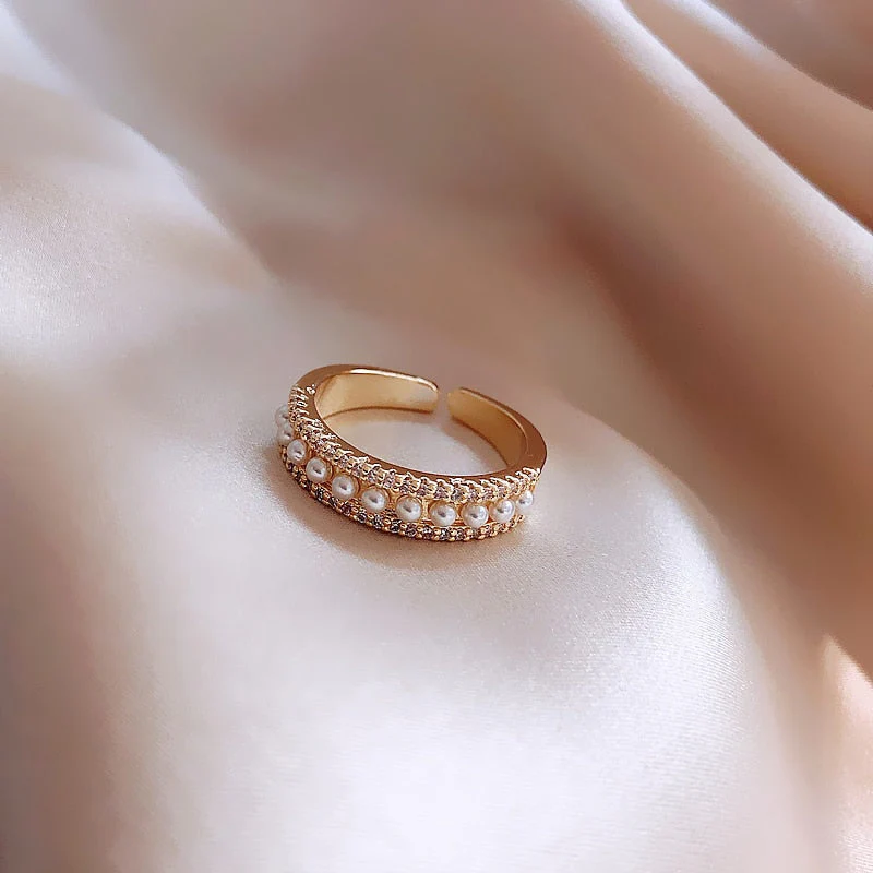 Luxusring aus Gold und Perlen - Image 2