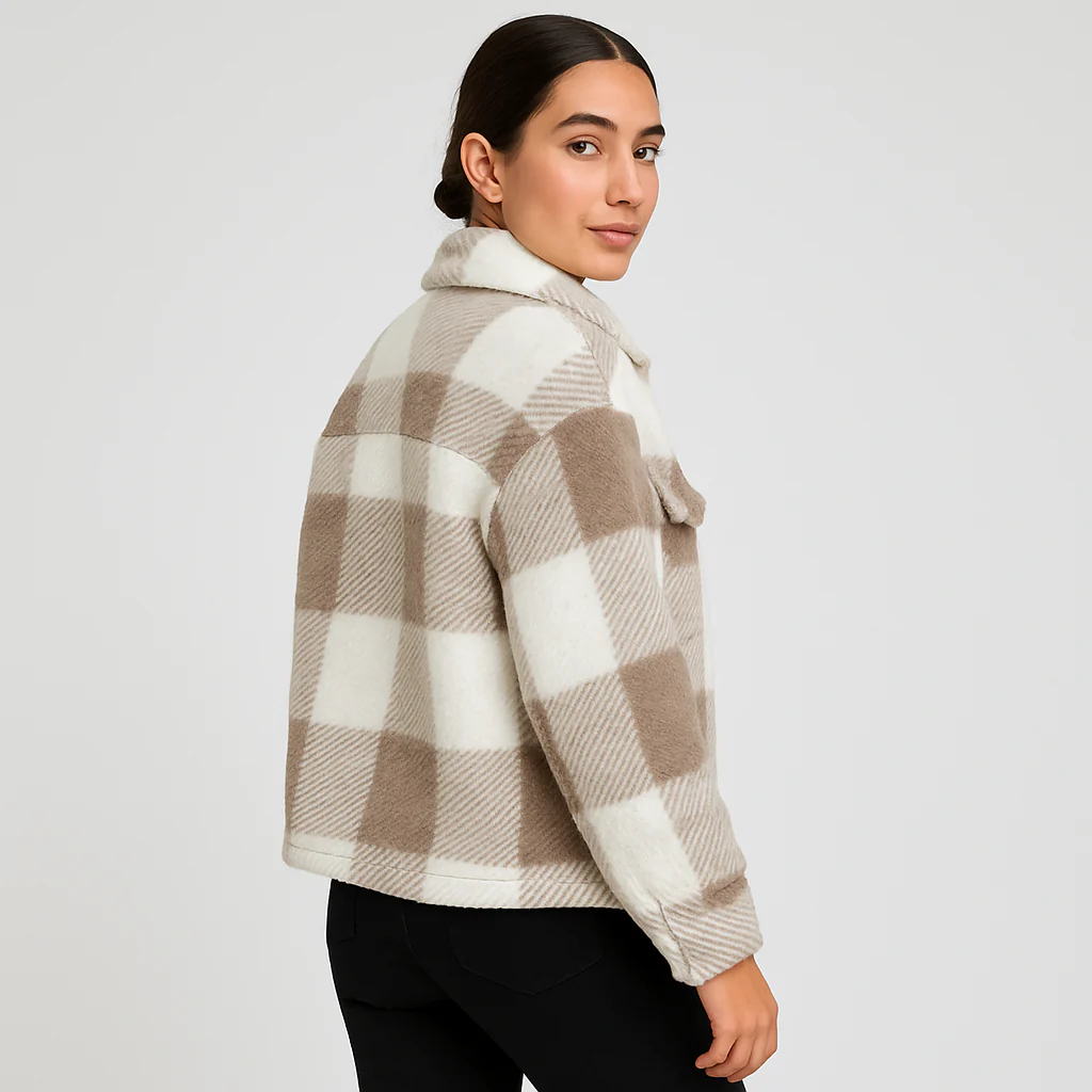 Lydia | Klassischer Teddy-Wintermantel mit Knopfleiste