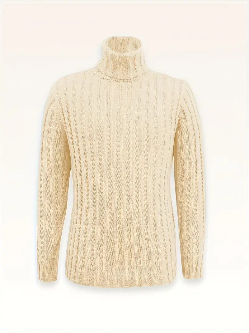 Lysander – Pullover Mit Hohem Kragen Und Rippstrick