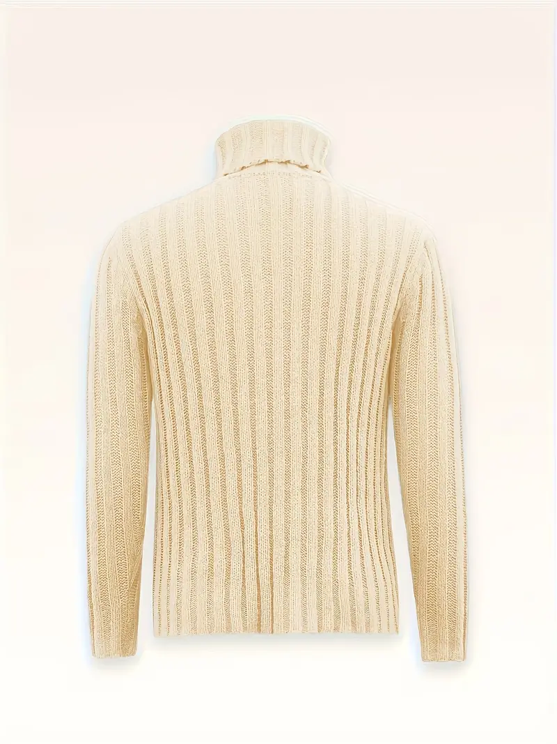 Lysander – Pullover Mit Hohem Kragen Und Rippstrick - Image 2