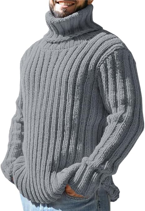 Lysander – Pullover Mit Hohem Kragen Und Rippstrick - Image 5