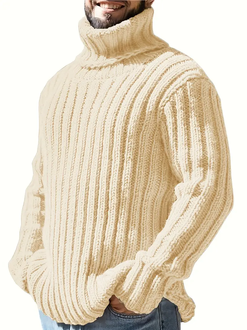 Lysander – Pullover Mit Hohem Kragen Und Rippstrick - Image 6