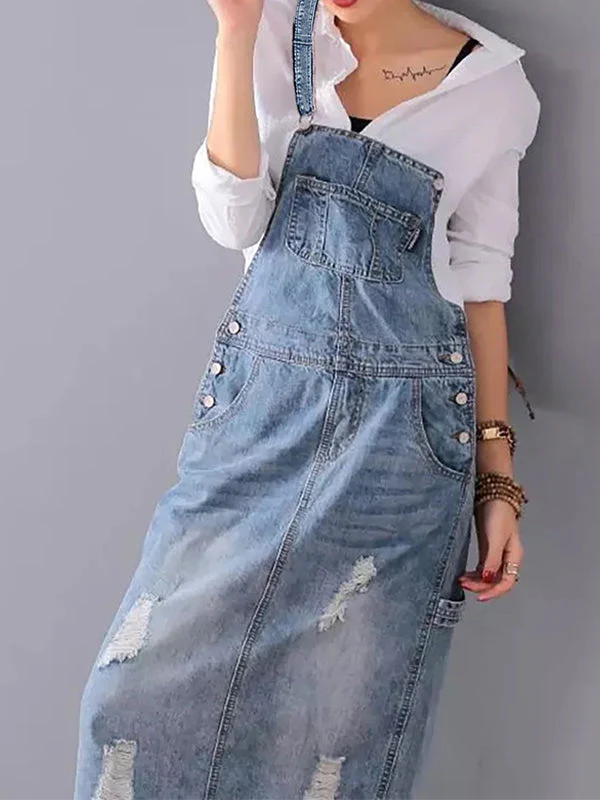 MABEL | DENIM-LATZKLEID - Image 4