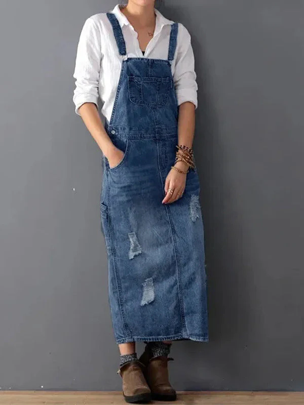 MABEL | DENIM-LATZKLEID - Image 9