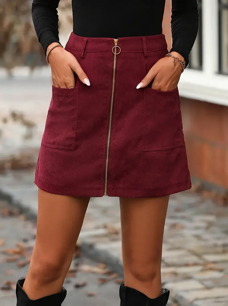 Mabel | Stylischer Rock mit Taschen - Image 2