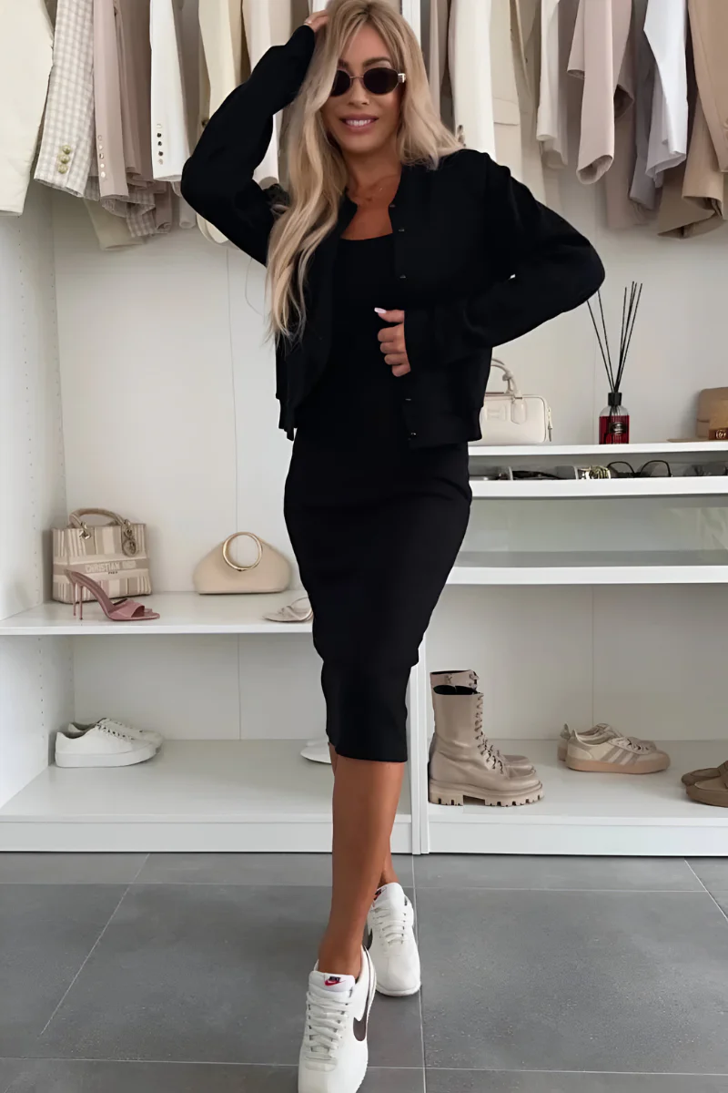 Madelon™ | Bequemes Midikleid und Cardigan - Image 5