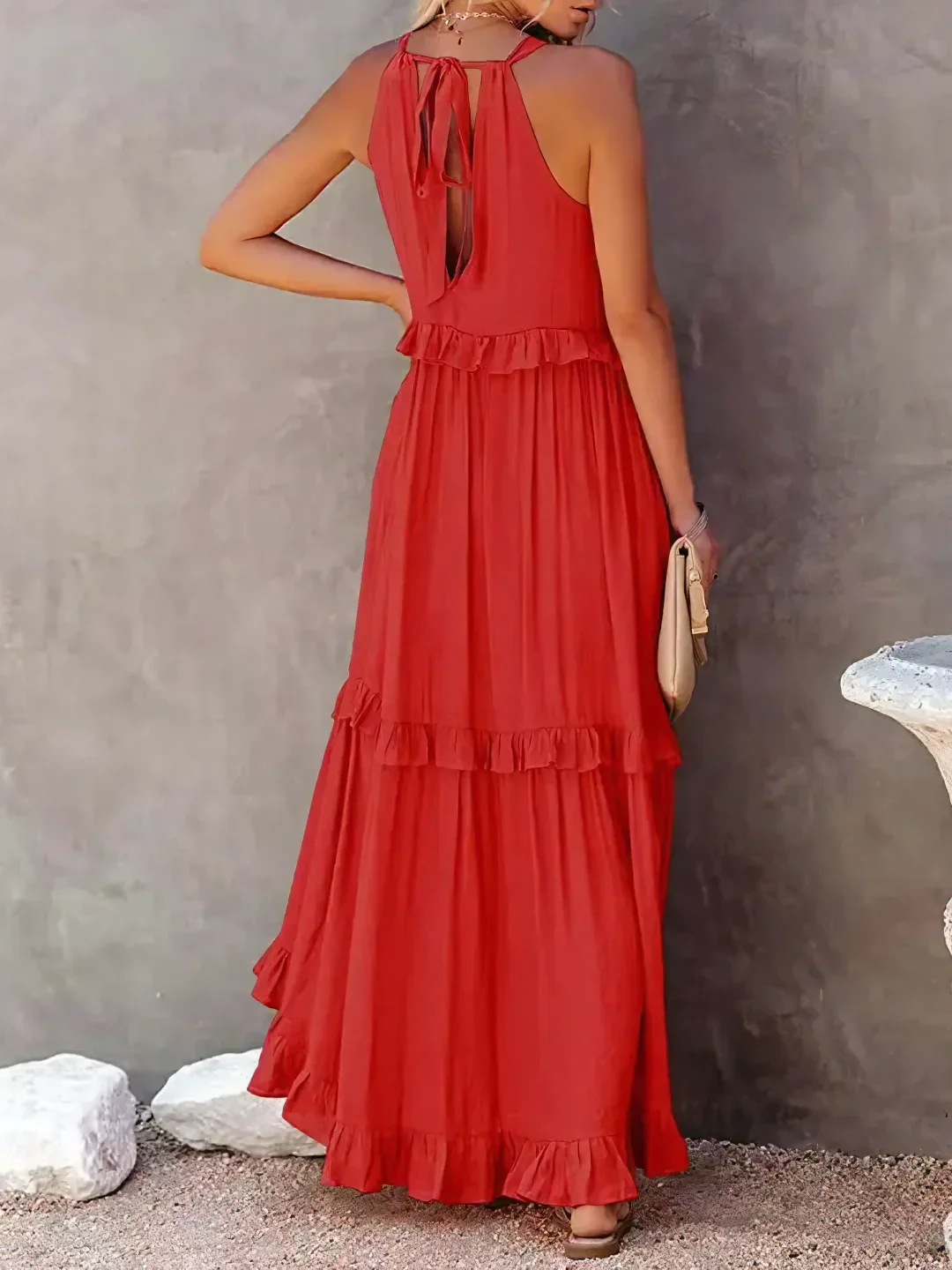Madelyn | Bohemian Ruffled Maxi Dress - Image 9
