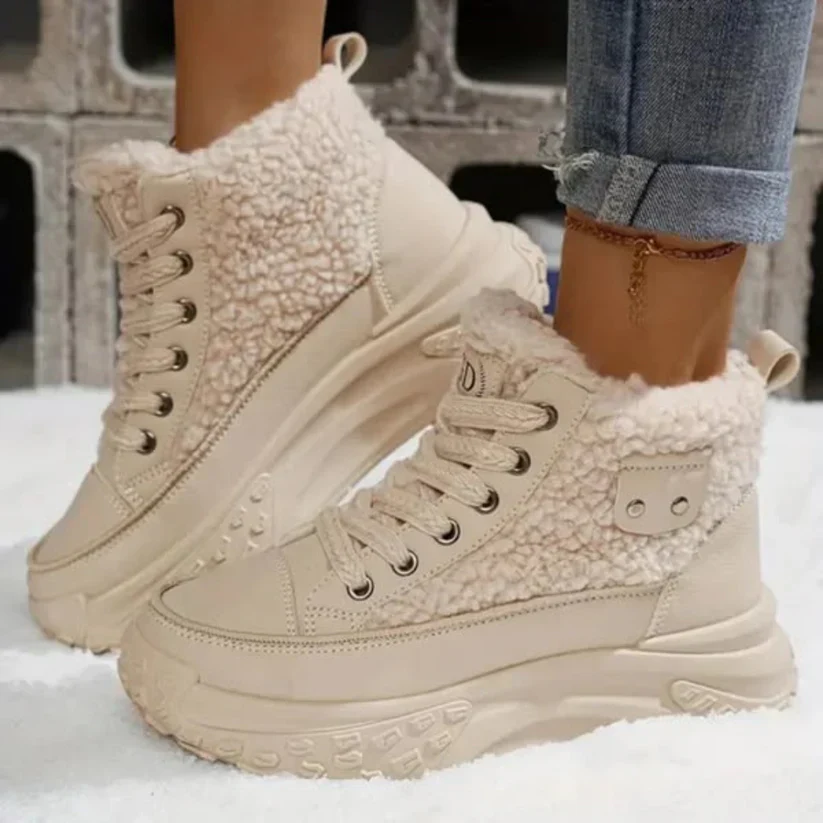 MADISON - WARME PLÜSCHSCHUHE MIT DICKER SOHLE - Image 4