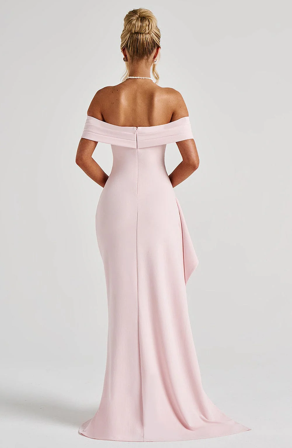Maelys | Schulterfreies Maxikleid mit Schlitz