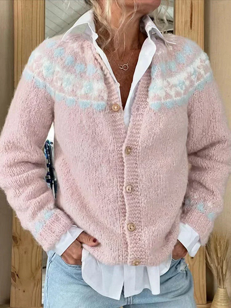 Magdalena | Vintage Isländische Strickjacke