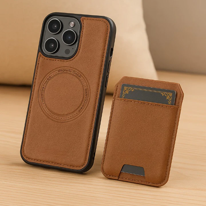 Magnetische iPhone-Brieftaschenhülle aus PU-Leder – Abnehmbares 2-in-1-Design mit Kartenfächern - Image 3