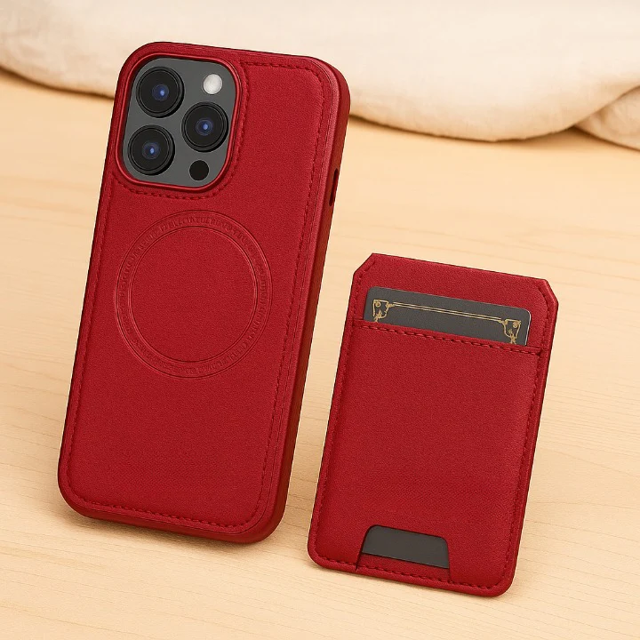 Magnetische iPhone-Brieftaschenhülle aus PU-Leder – Abnehmbares 2-in-1-Design mit Kartenfächern - Image 4