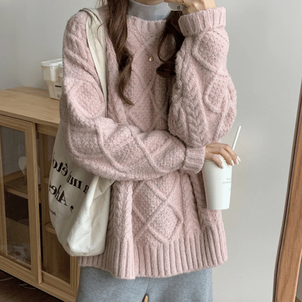 Magnolia Kabelstrickpullover