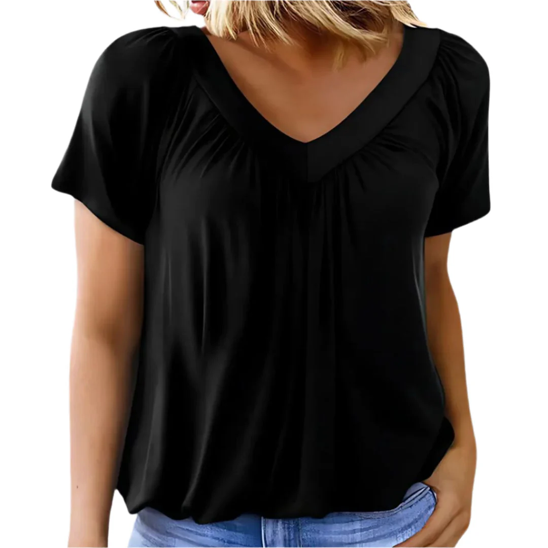 Malia – Lettierte Saisonsbluse mit plissiertem Vorderteil - Image 4