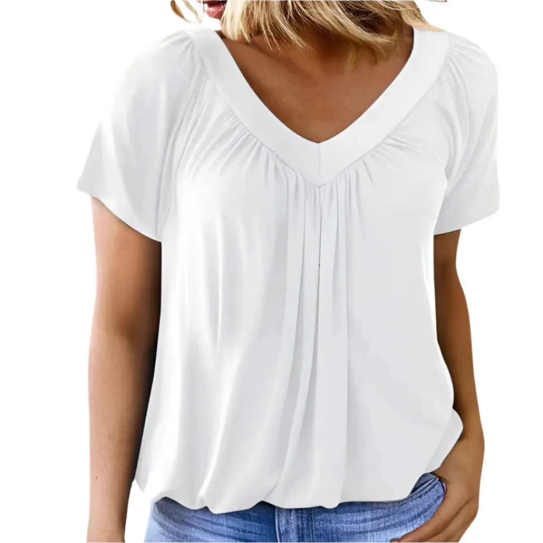 Malia – Lettierte Saisonsbluse mit plissiertem Vorderteil - Image 5