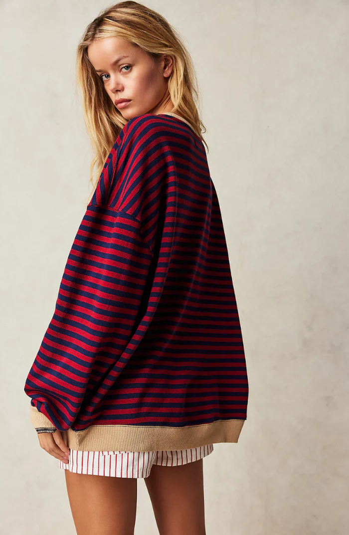 Mana | Gestreifter Oversize-Pullover - Image 2