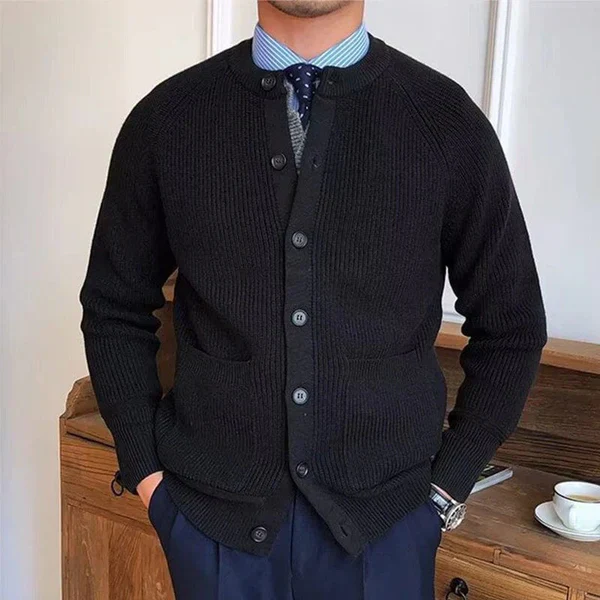 MANFRED - VINTAGE KNOPFSTRICKJACKE - Image 10