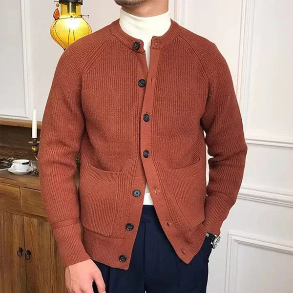 MANFRED - VINTAGE KNOPFSTRICKJACKE - Image 3