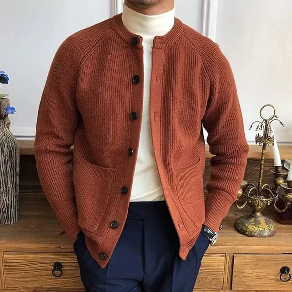 MANFRED - VINTAGE KNOPFSTRICKJACKE - Image 4